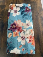 4.7 Metres Blue Floral Summer Printed Viscose Dress Fabric.