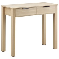 Small Desk with Drawer Kids Desk for Bedroom Simple Study Table Light Wood