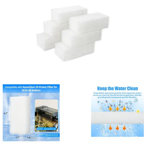 Aquarium filter sponge - filter, 6