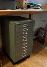 Bisley 15 document drawer filing cabinet  industrial fits under desk