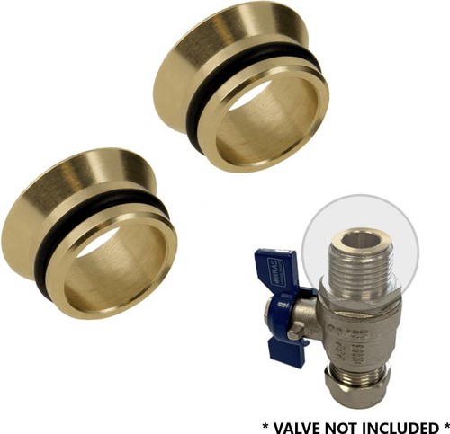 15mm flat faced compression - flat,