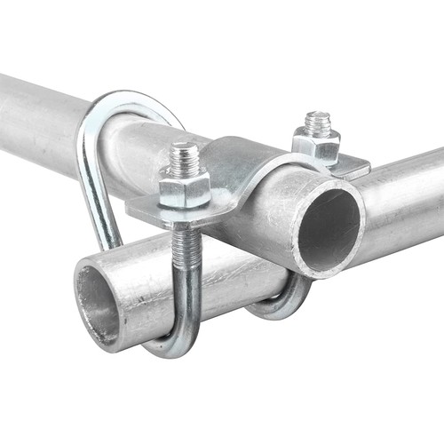 Double cross pipe clamps - 4x,