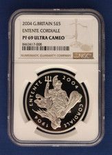 2004 Silver Proof £5 Crown
