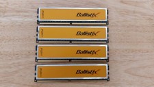 Rare Crucial Ballistix 8Gb (4x2GB DDR2 800MHz PC2-6400 BL25664AA80A) RAM Memory