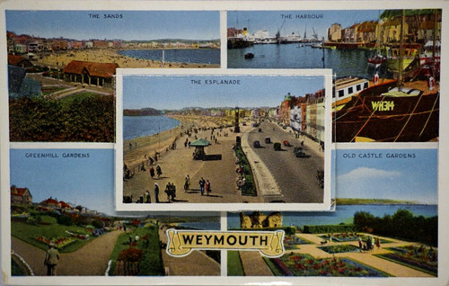 Postcard souvenir weymouth - souvenir, of