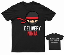 Delivery Ninja  Pizza Take away Truck Van driv personalised Gift Customised Name
