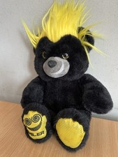 The Smiler Roller Coaster Alton Towers Souvenir Plush Soft Toy Bear 12"
