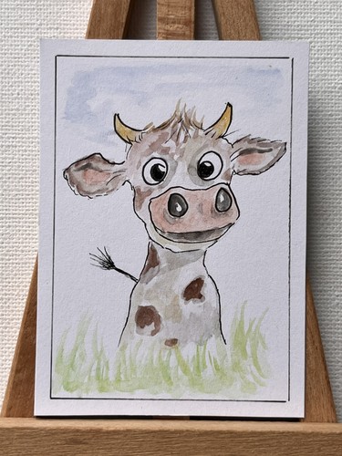 Aceo miniature original art - aceo,