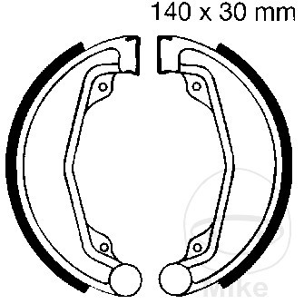 Ebc spring brake shoes - brake, altn