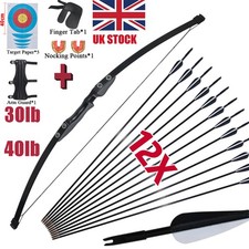 50" Archery Take Down Recurve Bow 30/40lbs & Arrows set for Adult Kids Target