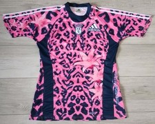 Stade Francais Rugby 3rd Shirt 2010/2011 - Adidas Medium Pink Leopard Jersey Top