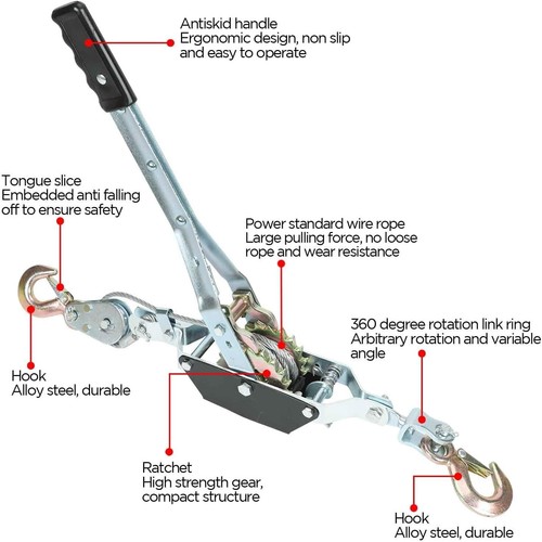 Ton dual gear power - , puller