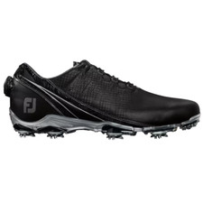 NEW FootJoy [12] Medium Men's DNA BOA Spikes Golf Shoes-Black 53393
