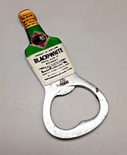 Vintage black white scotch - white,
