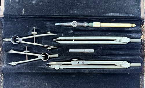 Vintage drawing instrument set - vintage,