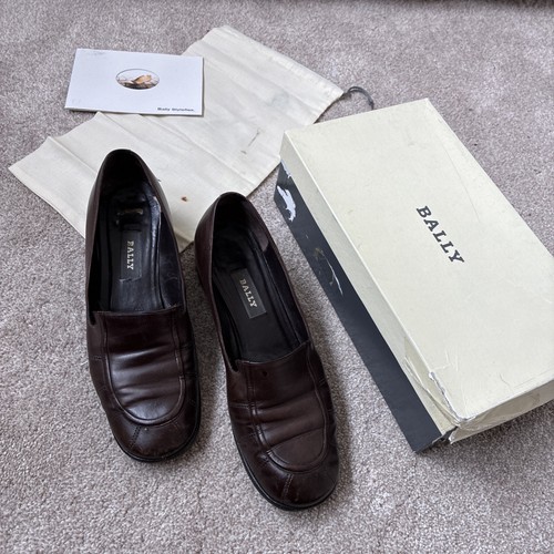 Ladies brown leather bally - ladies,