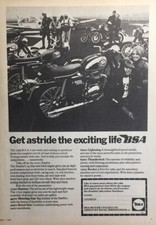 BSA MODEL RANGE 1969 ORIGINAL ADVERT BANTAM, STARFIRE, ROYAL STAR, ROCKET 3 etc