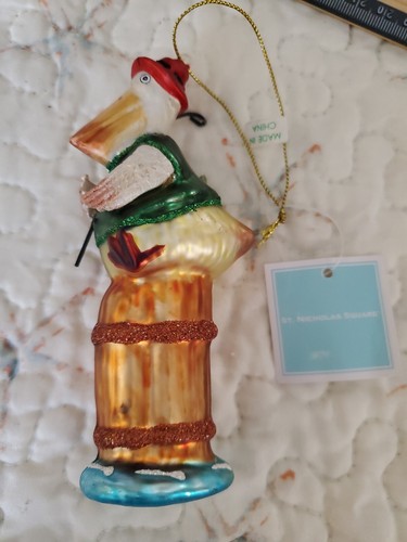 Christmas stork ornament - christmas,
