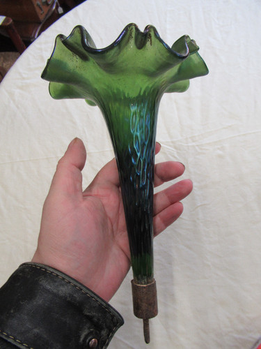 Loetz glass art nouveau green - loetz,