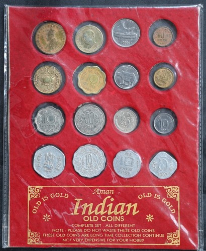 Indian old coins from india - old,