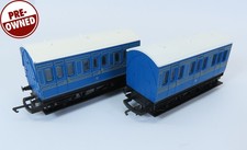 Hornby 2x Blue 4 Wheel Coaches