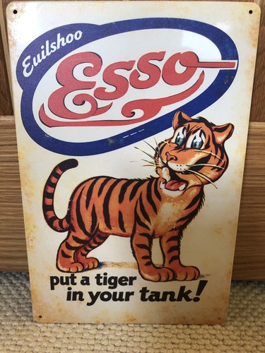 Retro style metal sign - sign,