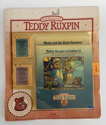 New vintage 1990 teddy ruxpin - teddy,