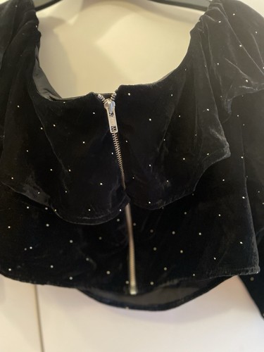 Topshop velvet polka dot - polka,
