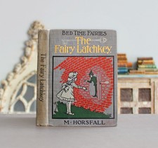 Rare Antique Old Book Bed Time Fairies Latch Key ~1908 Fairy Tale Story Magic ⭐