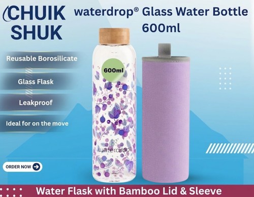 Waterdrop glass water bottle - waterdrop,