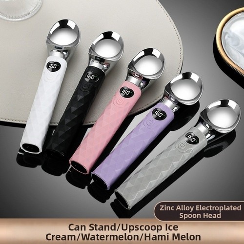 Ice cream scoop rechargeable - cream,
