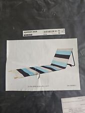 Ikea Sommar 2018 Beach Mat Lounger Beach Chair 704.128.56 New NOS blue White