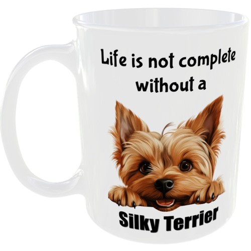 Silky terrier mug dog - silky, breed