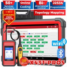 2025 LAUNCH X431 PRO 5 PAD V Car Diagnostic Scanner J2534 Programming ECU Coding