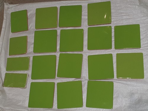 Green gloss mosaic - , wall