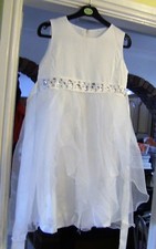 flower girl dress age 12 white