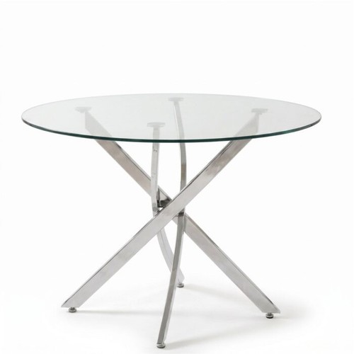 Round glass dining table - round,