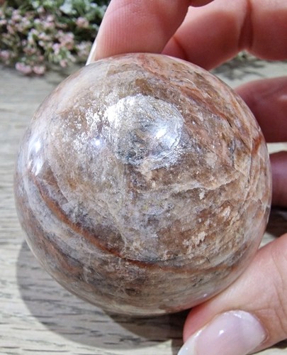 Moonstone crystal sphere - moonstone,