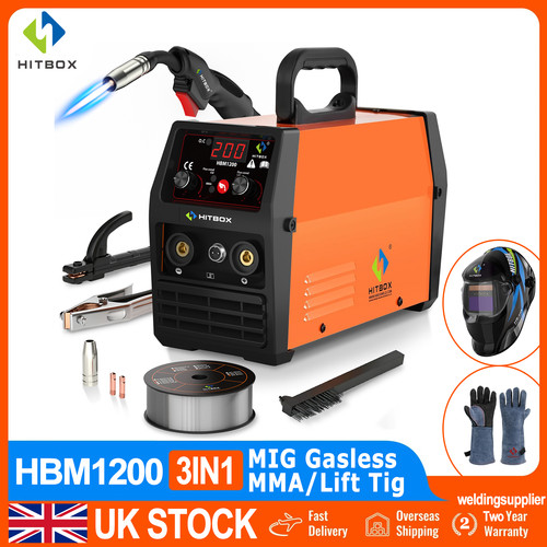 Hitbox hbm1200 gasless mig - gasless,