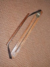 Antique/Vintage English Oak Game Carrier Brass Plate (By James Dixon & Sons)