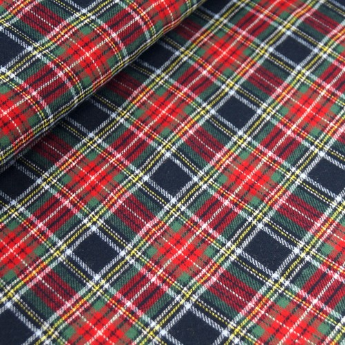 Tartan cotton brushed - tartan,