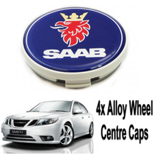 Set of 4 Pcs 62/3mm SAAB Wheel Centre Hub Caps Fit 9-3 9-5 900 93 95