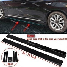 78.7" inch Car Side Skirts Extension Splitter Lip For Seat Leon MK2 MK3 Glossy