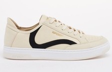 RRP £65 BNIB Superdry Vegan Basket OV Low Trainers Oatmeal Vintage Black Mens 10