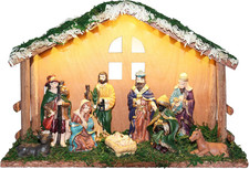Wooden Nativity Set with