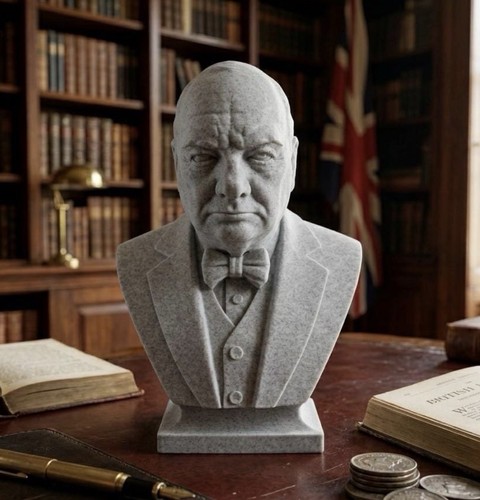 Winston churchill bust - churchill,