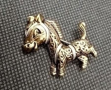 Vintage Damascene Donkey or