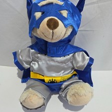 25 cm Beige Teddy Bear in Batman Costume with Mask & Cape – Superhero Gift