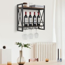 Wall Mounted Wine Rack 2-Tiers