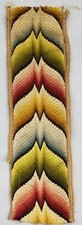 Antique Italian Bargello Needlepoint Panel 56x16cm 